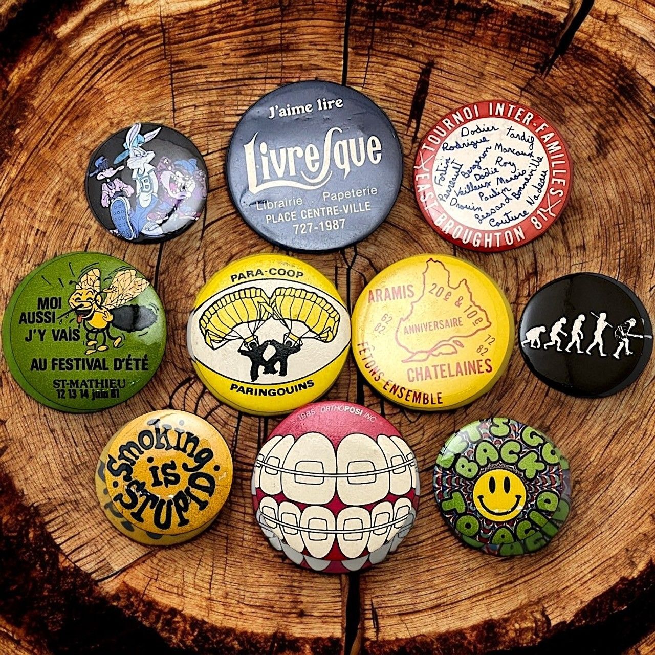 缶バッジ ビンテージ アンティーク E 50s ~ 60s 70s 80s 90s 00s