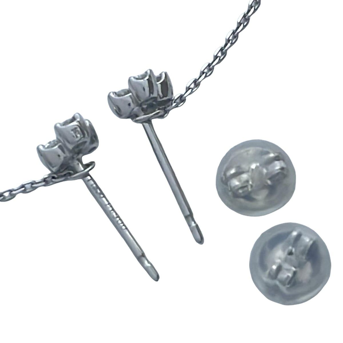 VENDOME ヴァンドーム青山 ピアス - Pt950×Pt900×Pt850×ダイヤモンド 総8Pダイヤ 片側4Pダイヤ WWW_SHINETEETH_COM