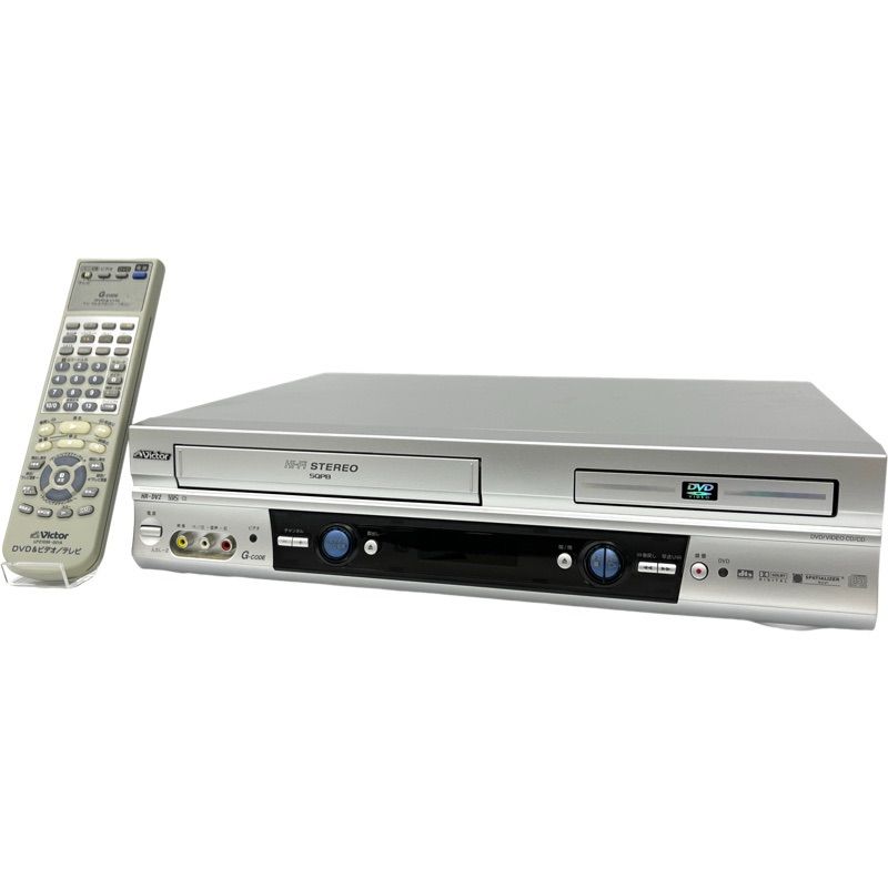 中古】JVC Victorビクター DVDプレーヤー一体型VHSハイファイ