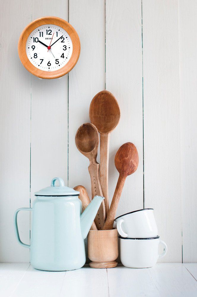 【新品】SEIKO目覚まし時計アナログ木目調 未使用)SEIKO 1ヶ月巻き 掛け時計 木目調 : セイコー