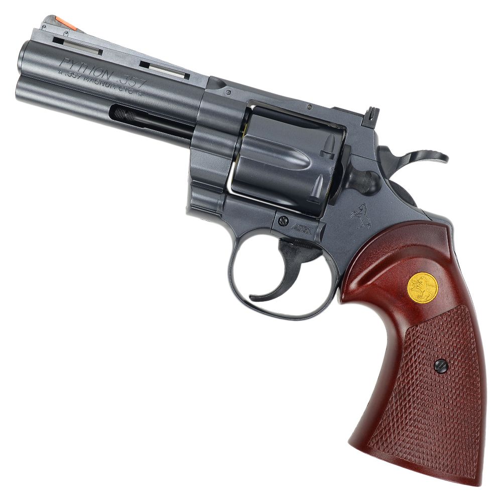 CROWN MODEL エアガン COLT PYTHON .357MAGNUM 4インチ ウッド