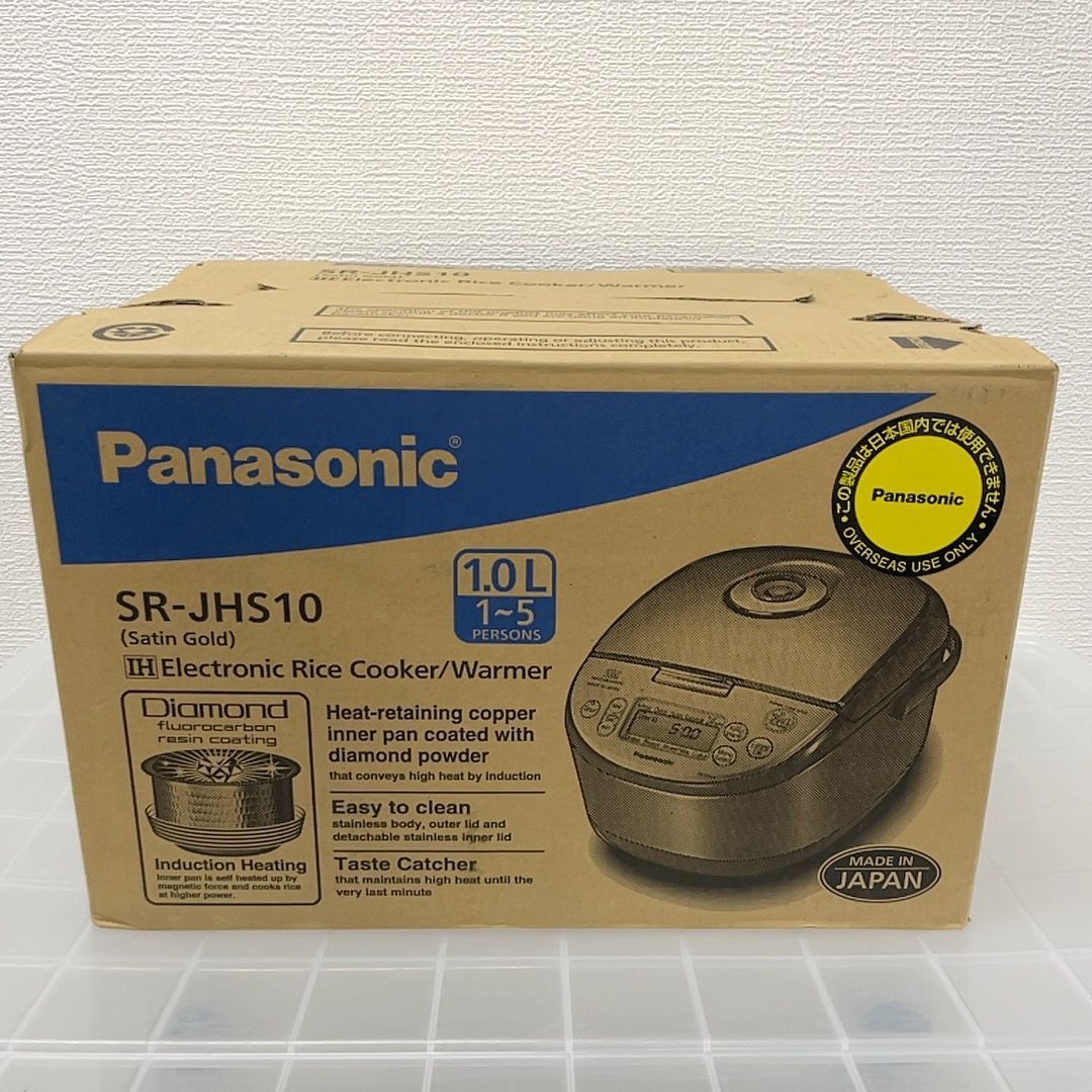 海外向け】Panasonic IH炊飯ジャー SR-JHS10 220V - メルカリ