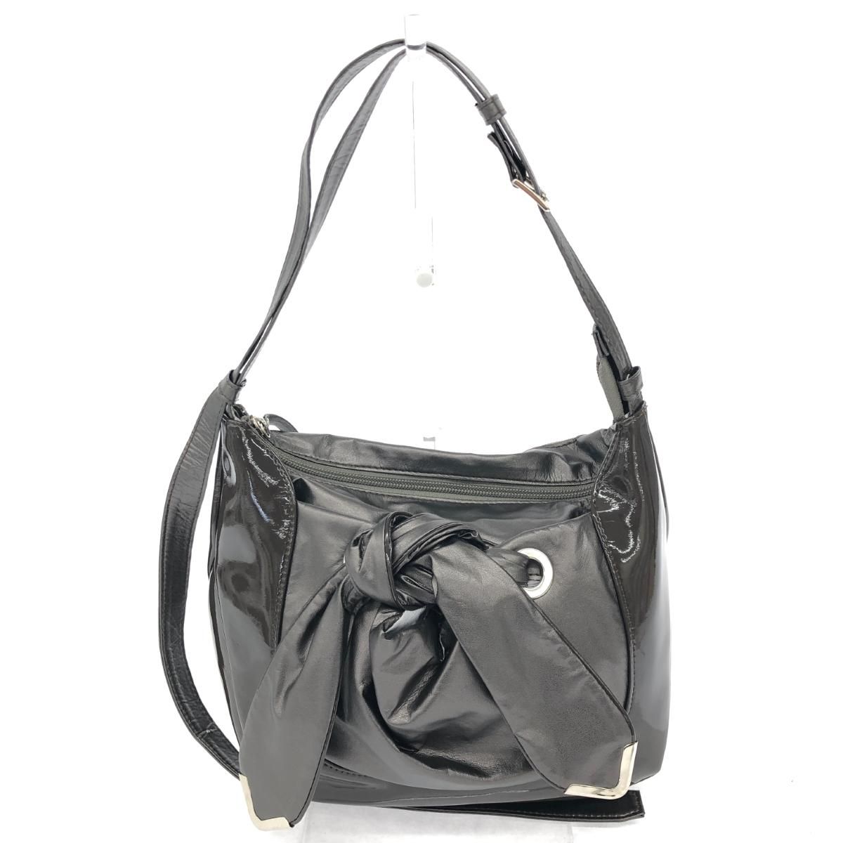 美品 madame hiroko マダムヒロコ ショルダーバッグ ブラウン 