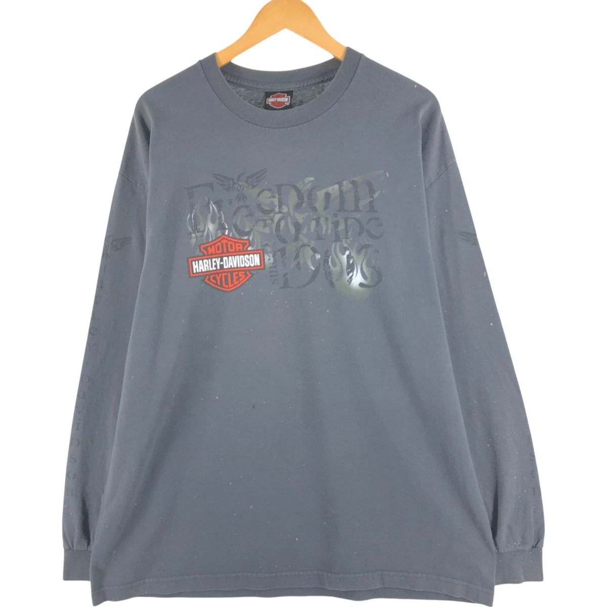 古着 00年代 ハーレーダビッドソン Harley-Davidson ロングTシャツ ロンT メンズXL相当|eaa558532