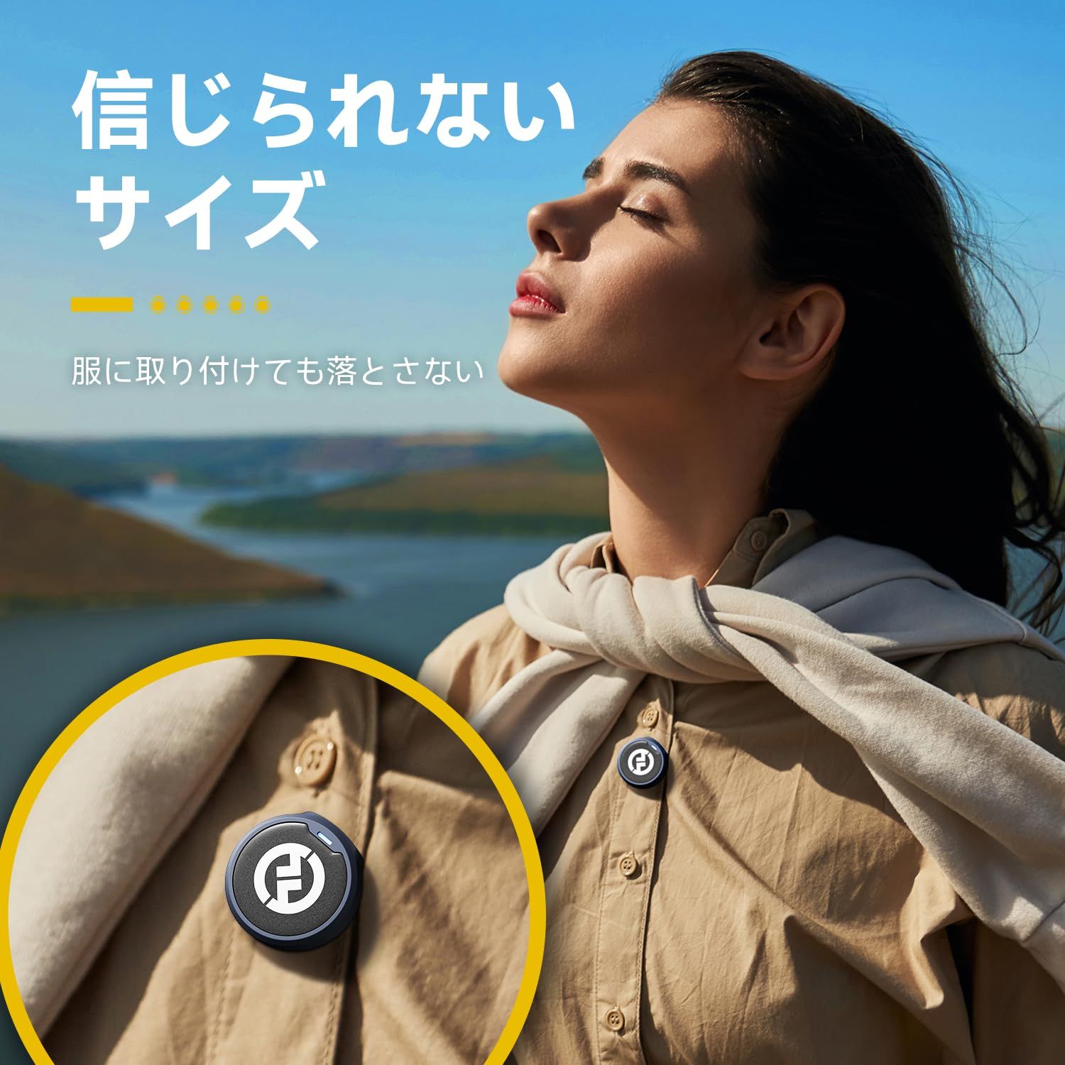 数量 Hollyland2025新機種 Lark M2-ワイヤレスマイク-ピンマイク-軽量9g-48Khz|24Bit-Phoneシリーズ|Android|カメラ対応-300m転送距離