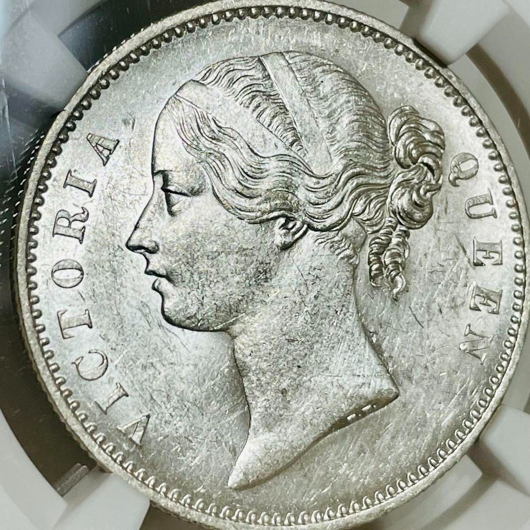貴重 英国領インド 1840年 1ルピー銀貨 - 雑貨