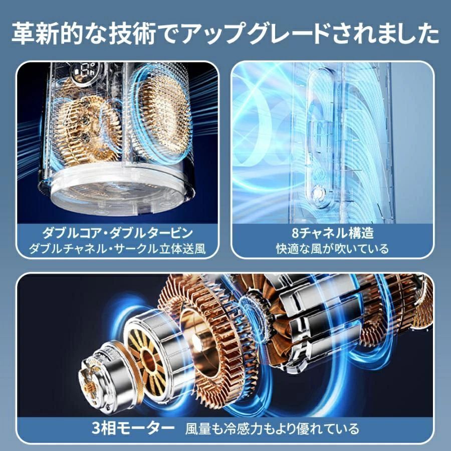 冷風機 冷風扇 冷風扇風機 冷房LED液晶画面 8L大容量タンク