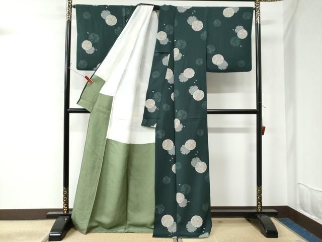 平和屋着物○上質な小紋 雪輪花唐草文 正絹 逸品 CAAU2520yc - メルカリ