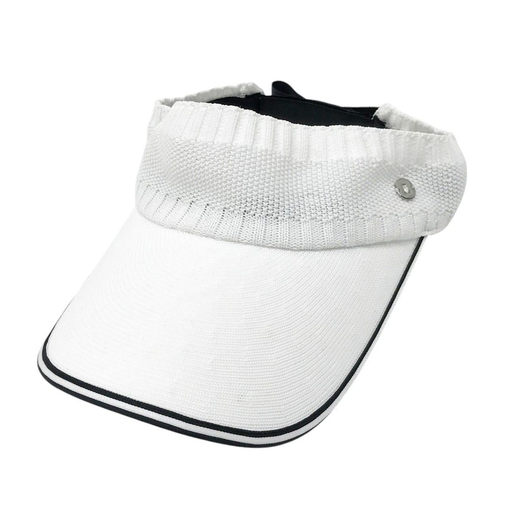 LANVIN SPORT ホワイトバイザー リボン付き LANVIN SPORT ホワイトバイザー リボン付き ゴルフ 帽子 【公式通販】