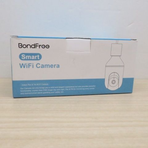 BondFree 【5GHz/2.4GHz WiFi対応】電球型防犯カメラ ワイヤレス 400万