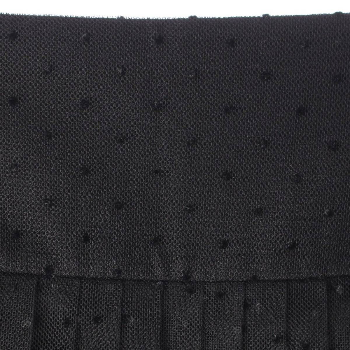 Dior 黒 ドット柄 チュール ロングスカート