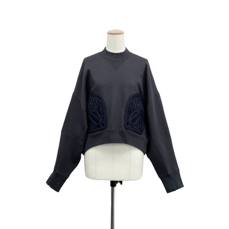 mame kurogouchi コード刺繍スウェット 未使用品 25SS Mame Kurogouchi マメクロゴウチ Cording