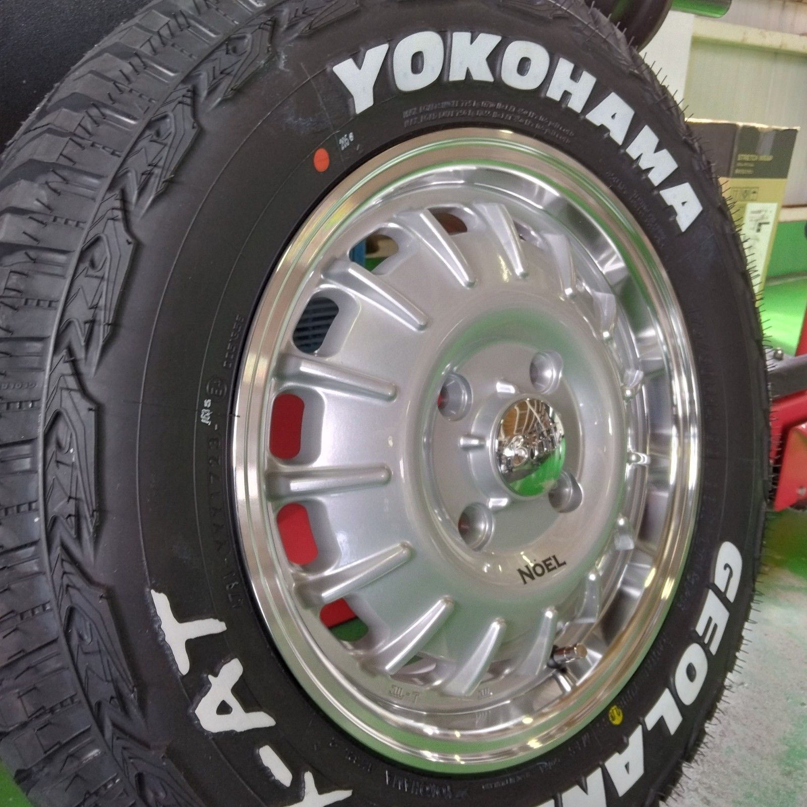 175/80R14 YOKOHAMA ジオランダー X-A/T ホワイトレター NV200 バネット デリカ D3 タイヤホイールセット 14インチ  NOEL - メルカリ