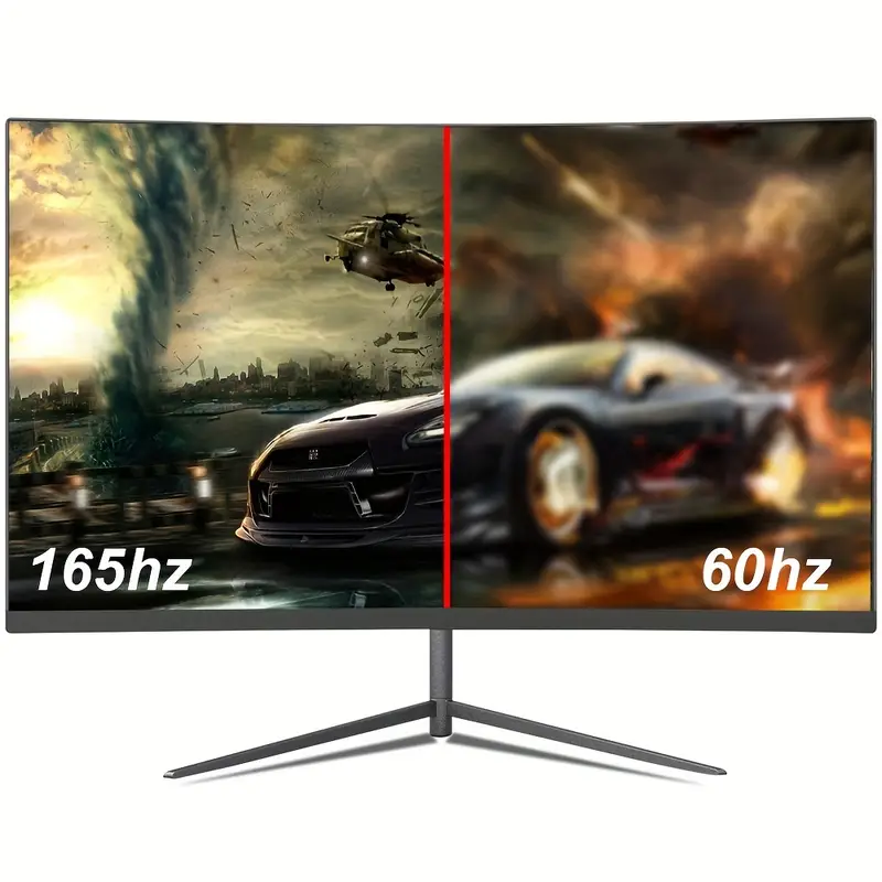 27インチ 1080P 165Hz 99%sRGB 湾曲ゲーミングモニター 178°広視野角、内蔵スピーカー、DP対応、VESAマウント対応、チルト調整