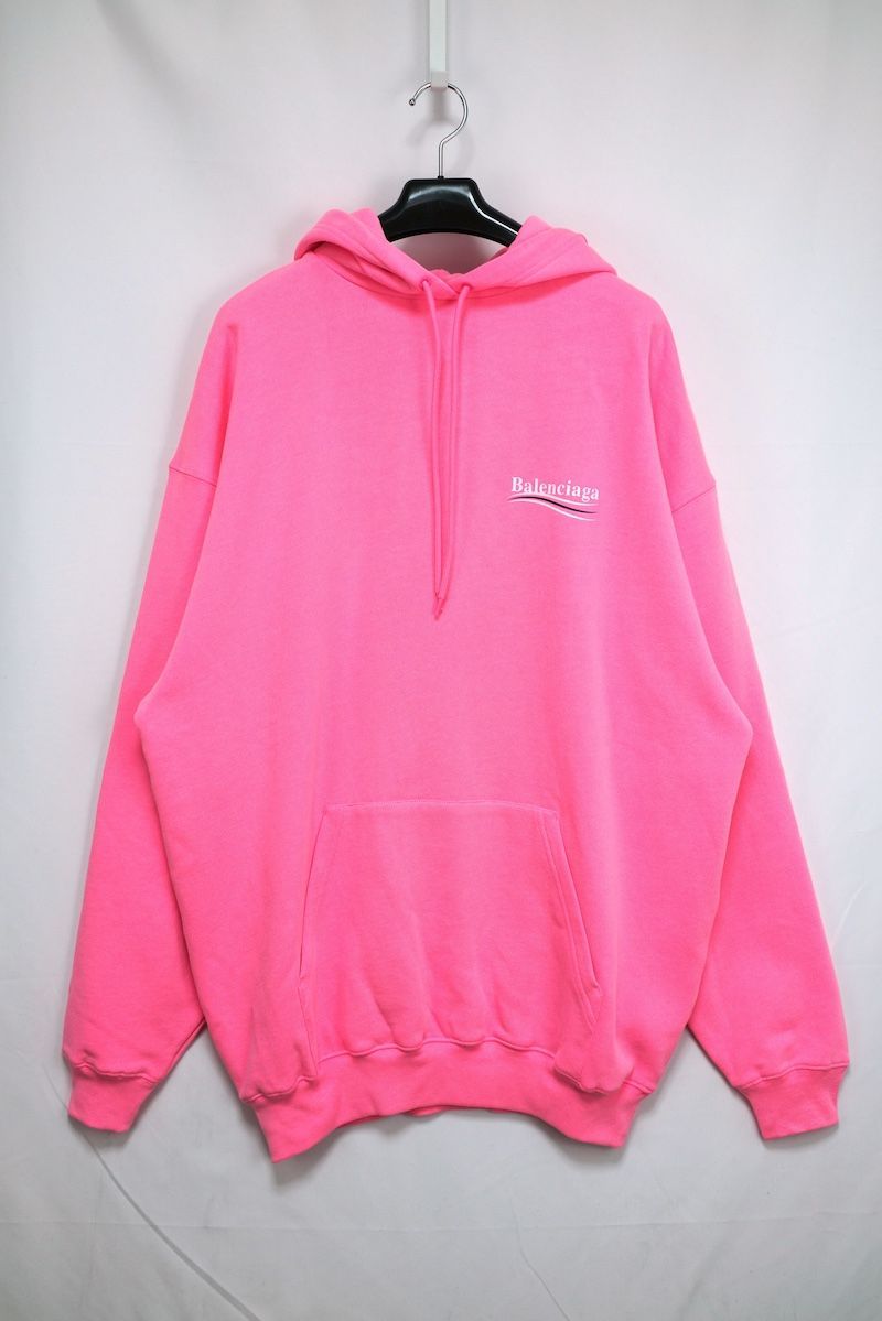 BALENCIAGA コットン ロゴ プルオーバー パーカー L ピンク バレンシアガ KL4BSASP73 BALENCIAGA×adidas パーカー578135 578135 ピンク サイズ XS