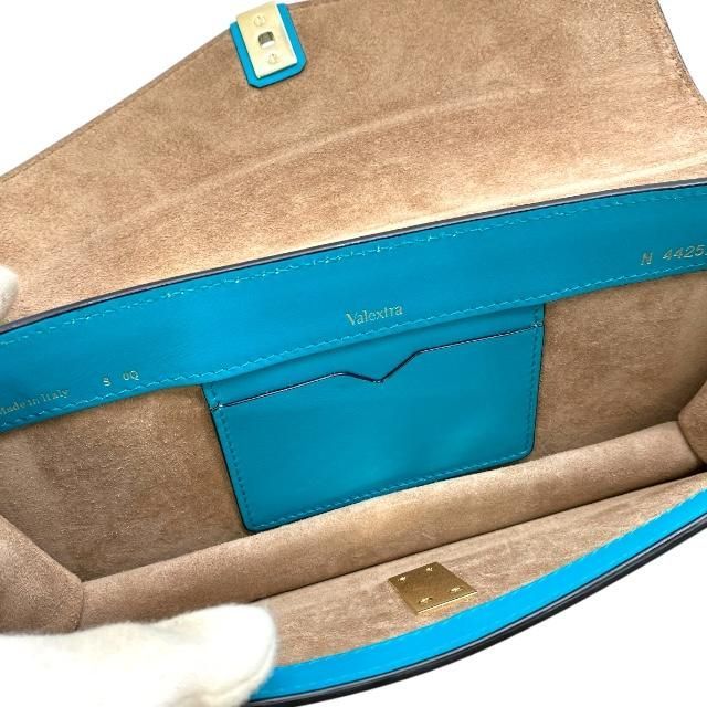 Valextra 水色カーフレザー ポシェット