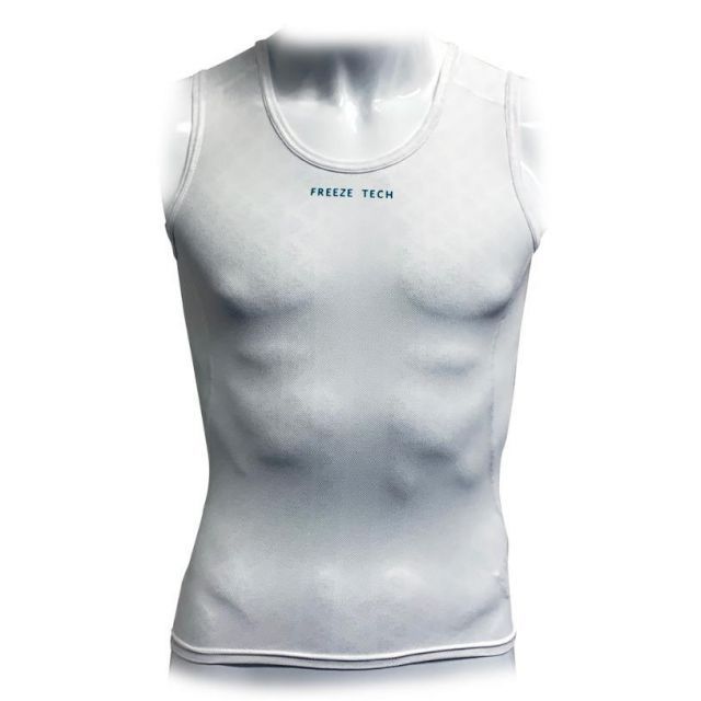 FREEZE TECH フリーズテック 冷却インナーシャツ ノースリーブ メッシュタイプ ホワイト S