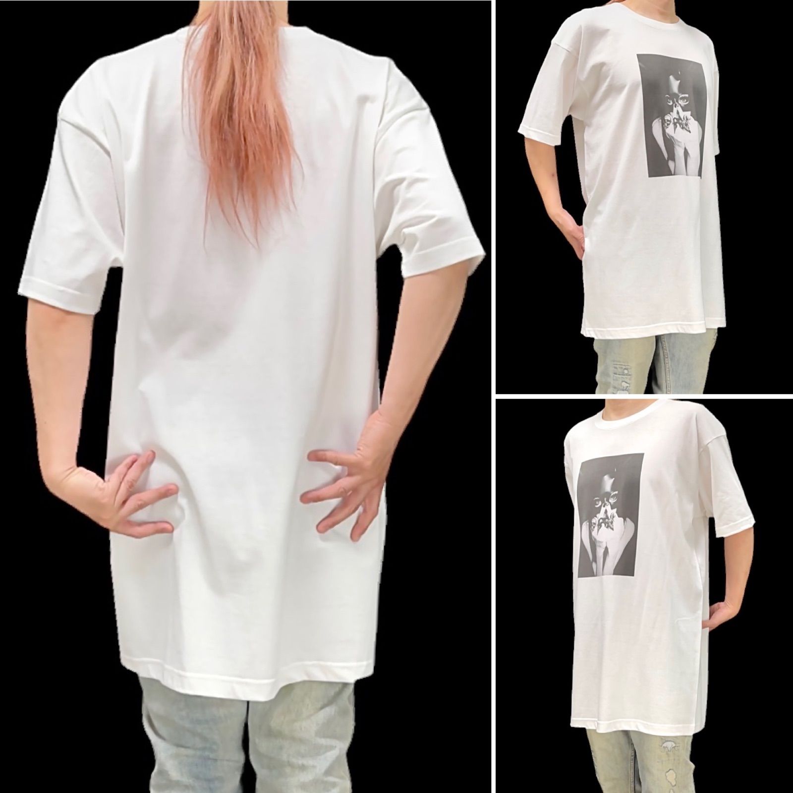 オリジナル ビッグ Tシャツ ゴシック バニーマスク バットガール 