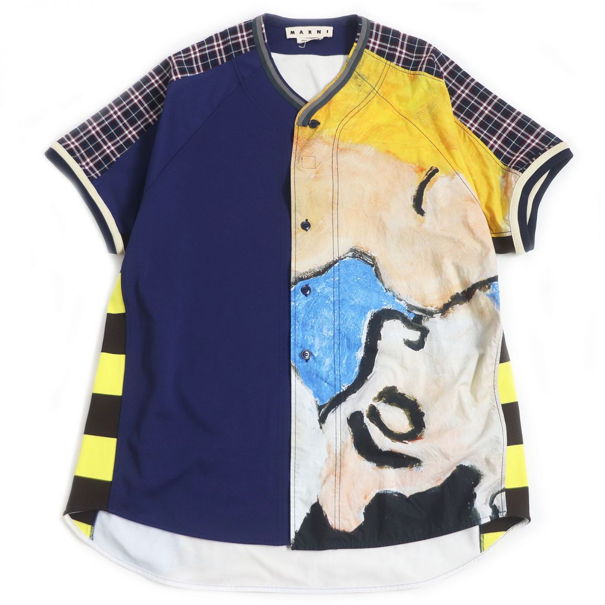 極美品□19SS MARNI/マルニ CUMU0034LQ パッチワーク オーバーサイズ 