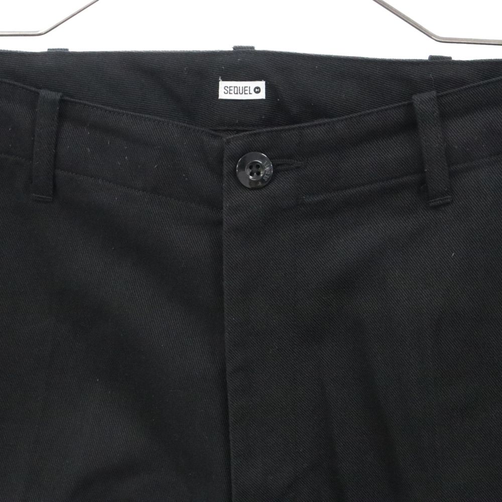 SEQUEL パンツ　ラインパンツ　TYPE F 黒 SEQUEL CHINO PANTS TYPE-F シークエル サイドライン 黒 - メルカリ