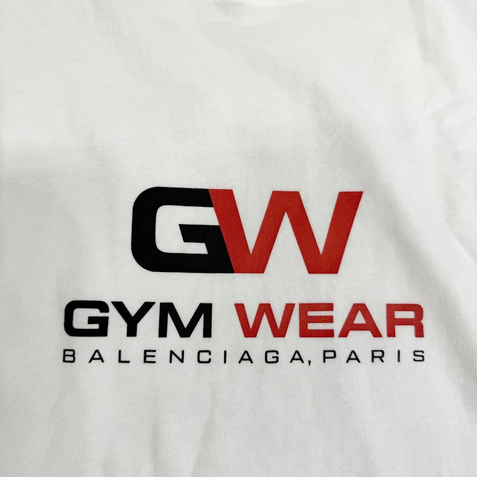 国内正規 BALENCIAGA 20AW GYM WEAR Tシャツ カットソー ジムウェア バレンシアガ 620969 TIVD ホワイト XS  74050A5 - メルカリ