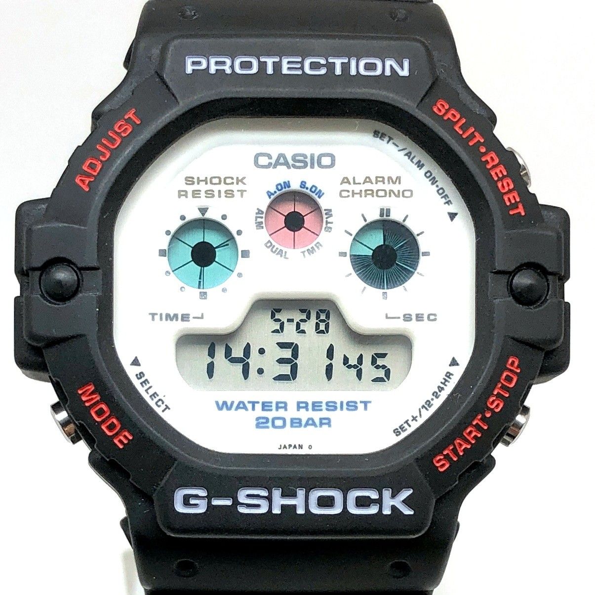G-SHOCK ジーショック DW-5900C-7 初代3つ目モデル 液晶グラフィック搭載 ホワイト文字盤 1993年9月発売