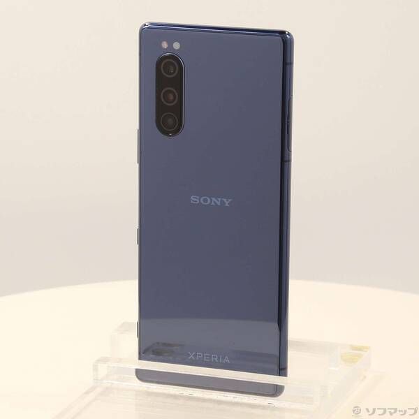 中古品〕 Xperia 5 64GB ブルー SOV41 auロック解除SIMフリー【198