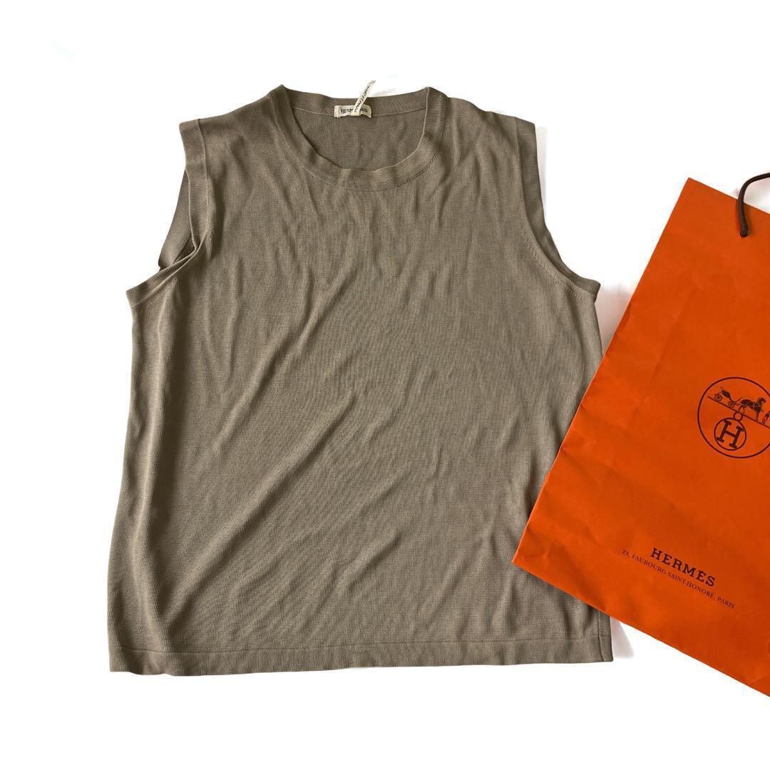 エルメス HERMES マルジェラ期 ノースリーブ トップス M〜L 女性ニット USTAUSTRALIA_COM_AU