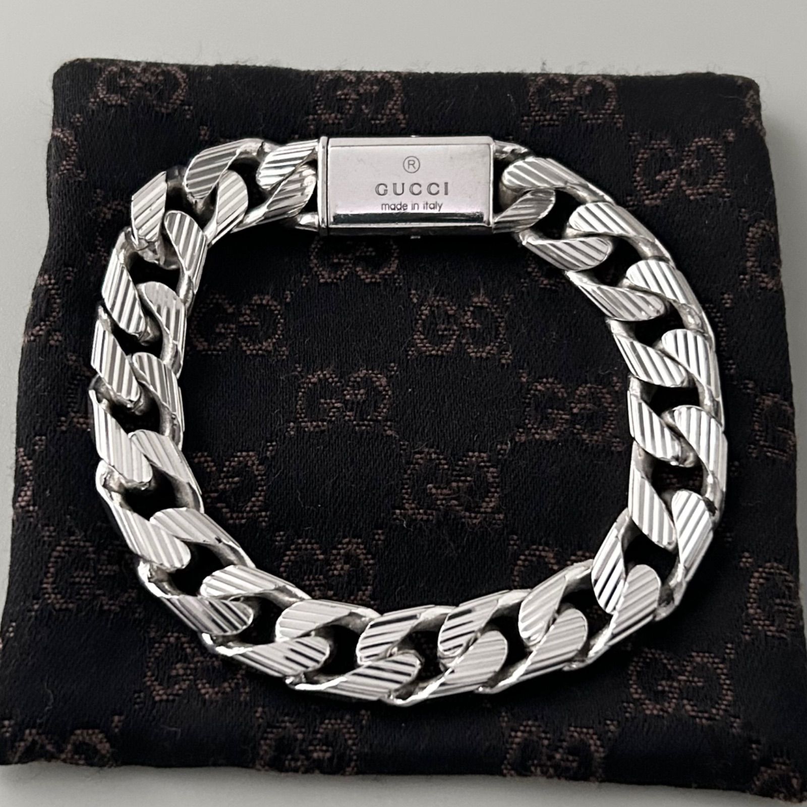 グッチ SV925 喜平 チェーン ブレスレット 18 グッチ SV925 喜平 チェーン ブレスレット 18 GUCCI グッチ ノット