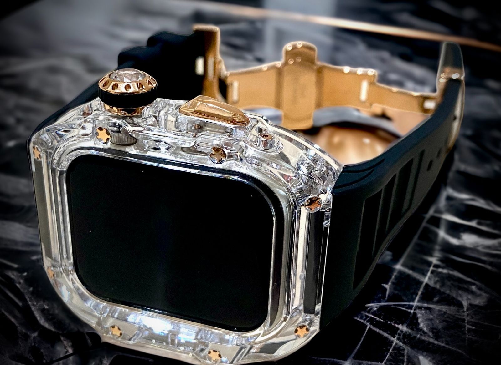 45mm Applewatch　バンド 保護カバー カバーベルト2点セット Apple Watch バンド ベルト series SE2 SE 8 7 6 5 4 3 2 1 スポーツ