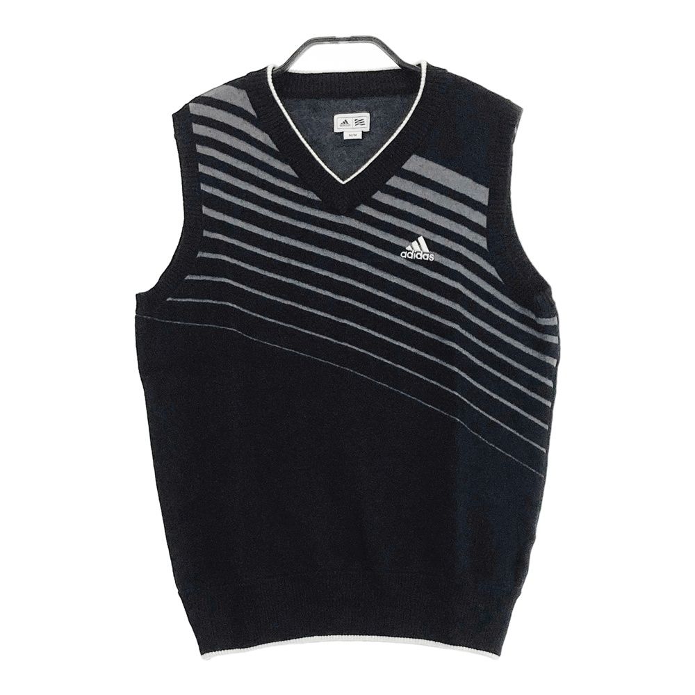 新品　Mサイズ　アディダス　ゴルフ　ベスト　adidas golf サイズ：M ADIDAS GOLF アディダスゴルフ ニットベスト ブラック