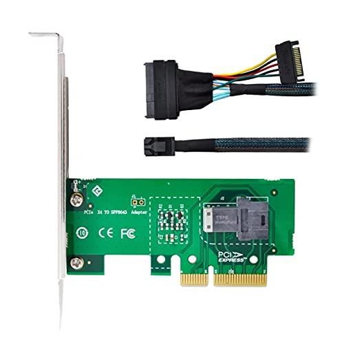 Cablecc PCI-E 3.04.0からSFF-8643カードアダプタおよびメインボードSSD用のU.2U2 SFF-8639 NVME PCIeSSDケーブル