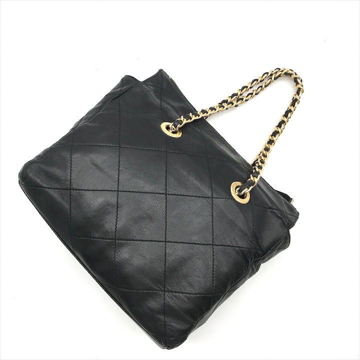 良品 PRADA プラダ 三角ロゴ プレート レザー キルティング チェーン ショルダー バッグ ブラック レディース k2661 良品 PRADA プラダ 三角ロゴ プレート レザー キルティング チェーン