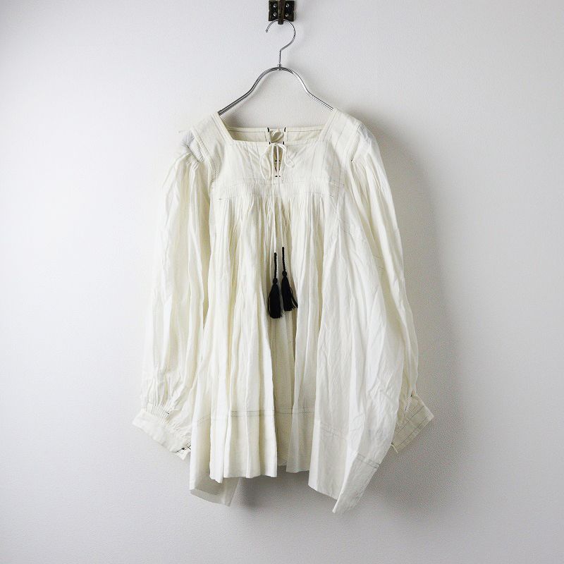 TOWAVASE チュニックブラウス グレー系 フリルチュニックブラウス 