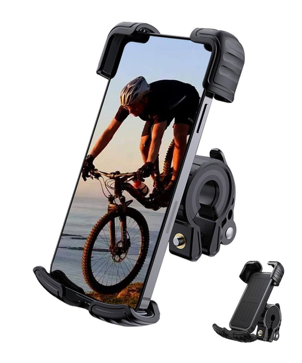 【特価商品】スタンド 簡単取付 ロードバイク ホルダー ワンタッチ スマートフォンホルダー， 自転車携帯ホルダー， スマホ クロスバイク用 携帯置き， 自転車用 サイクリング フォルダー