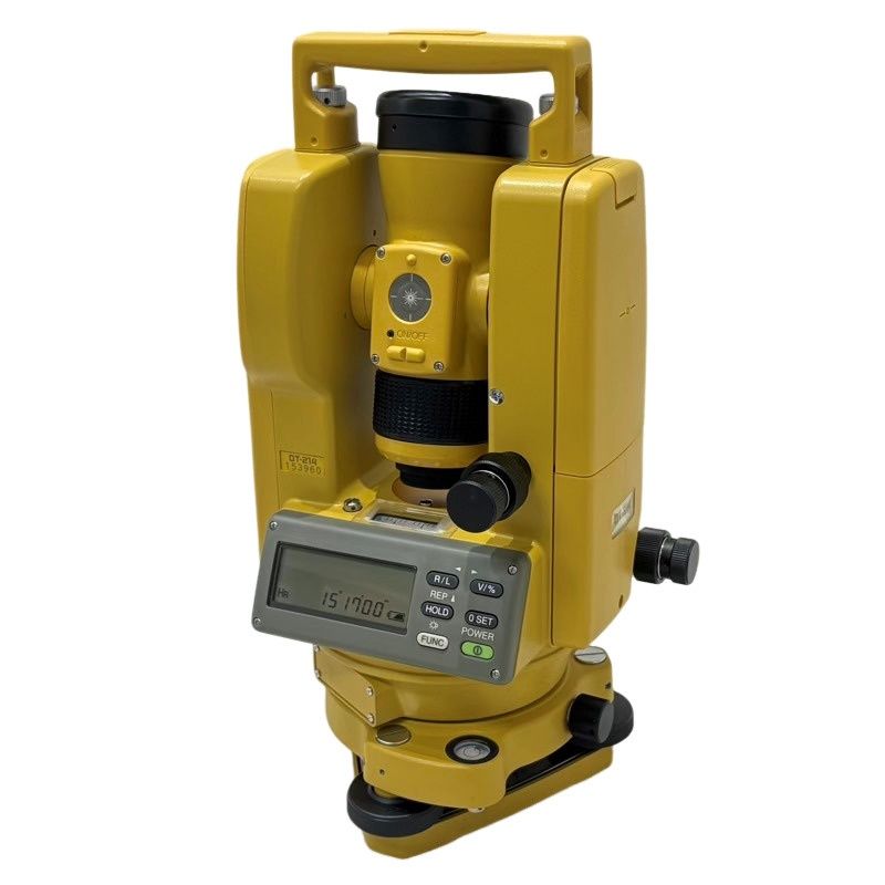 TOPCON トプコン デジタルセオドライト 測量機器 DT-214 イエロー 通電のみ 22507K323