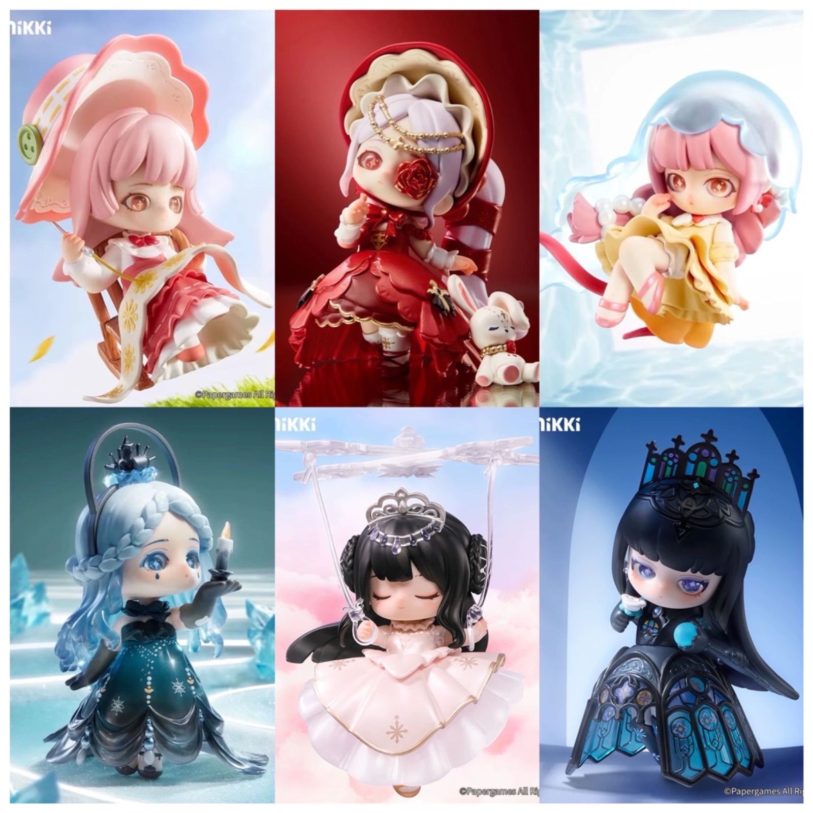 6点 ｜ DearNikki 梦织序章” Intro Dreamweaver” 夢を紡ぐ序章” Doll 人形 人偶 置物 ブラインドボックス 置物 モデル 全種類 Size 13cm 6点