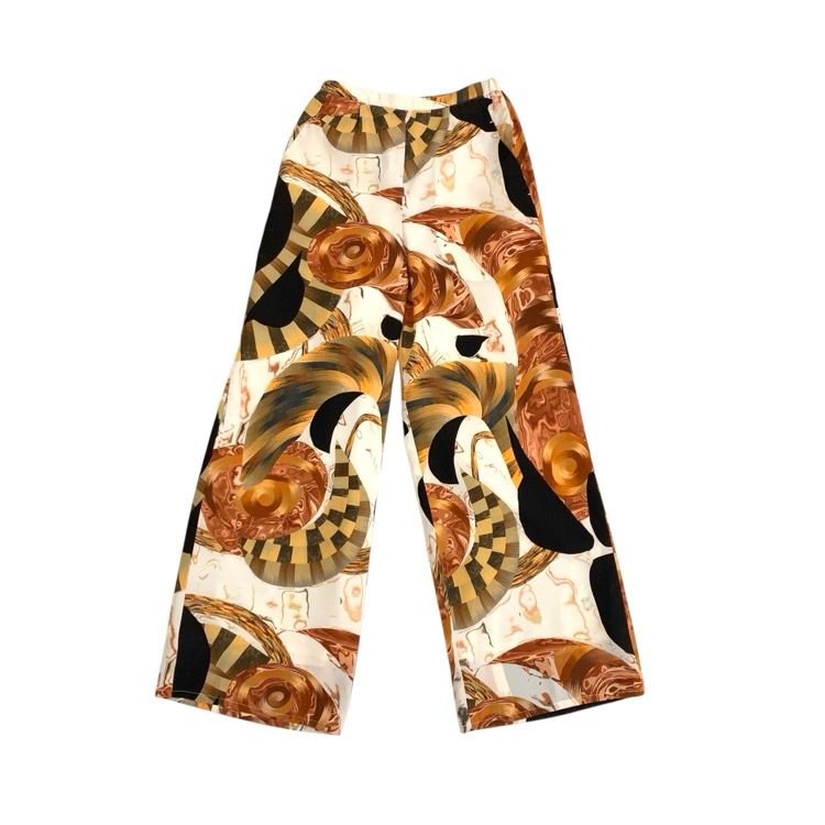 【マメクロゴウチ】マーブルプリント トラウザーズ パンツ mame kurogouchi マメクロゴウチ マメ Marble Print Trousers