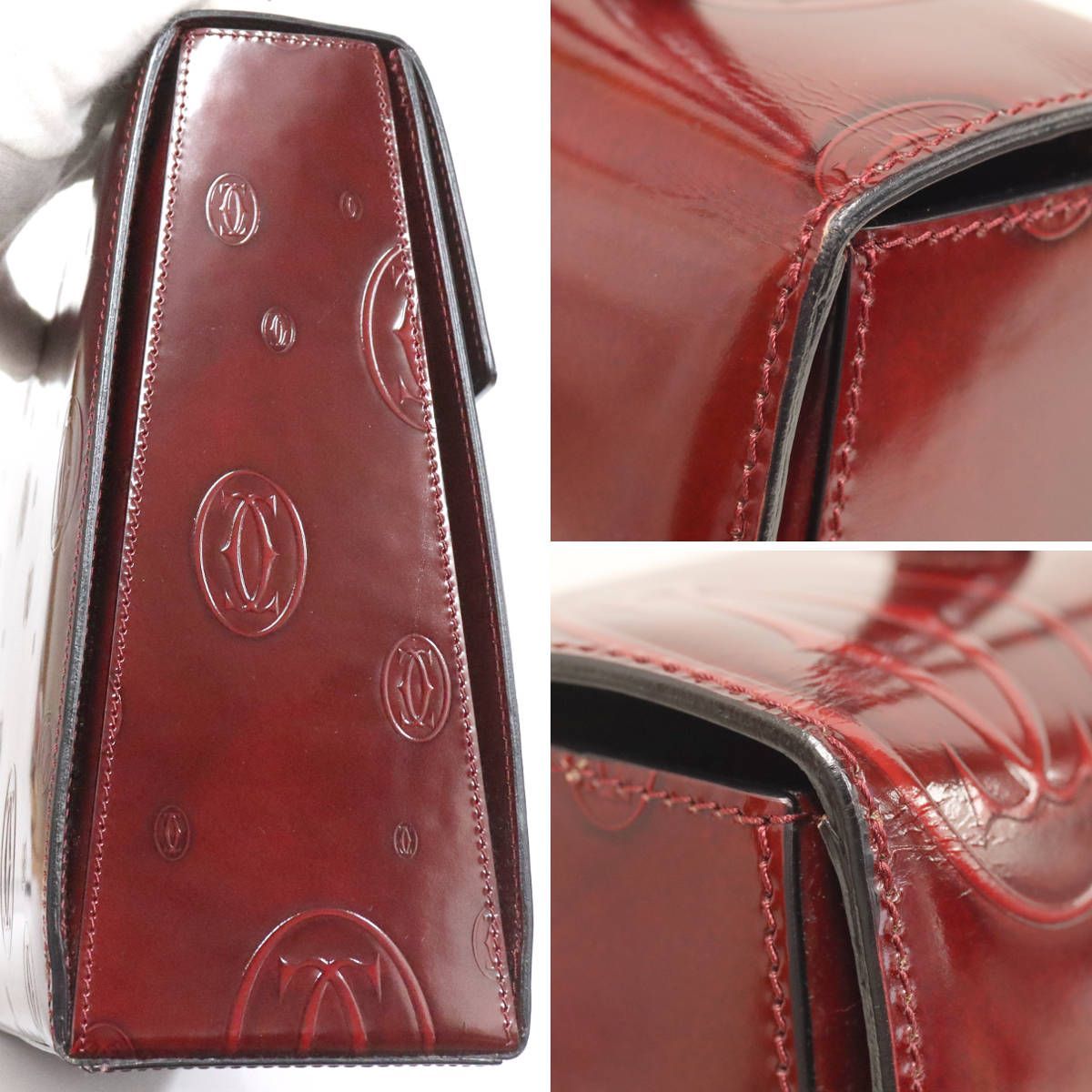 【未使用に近い】Cartier ハッピーバースデー　マストライン　ドゥーブルC Cartier - Cartier カルティエ ハッピーバースデー 長財布 二