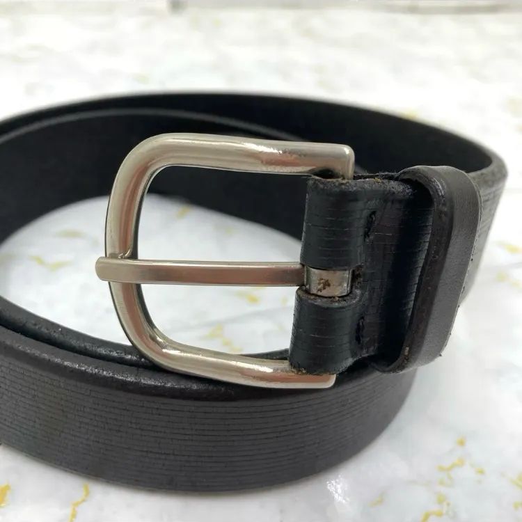 美品❗️ GIORGIO ARMANI ジョルジオアルマーニ レザー シルバー