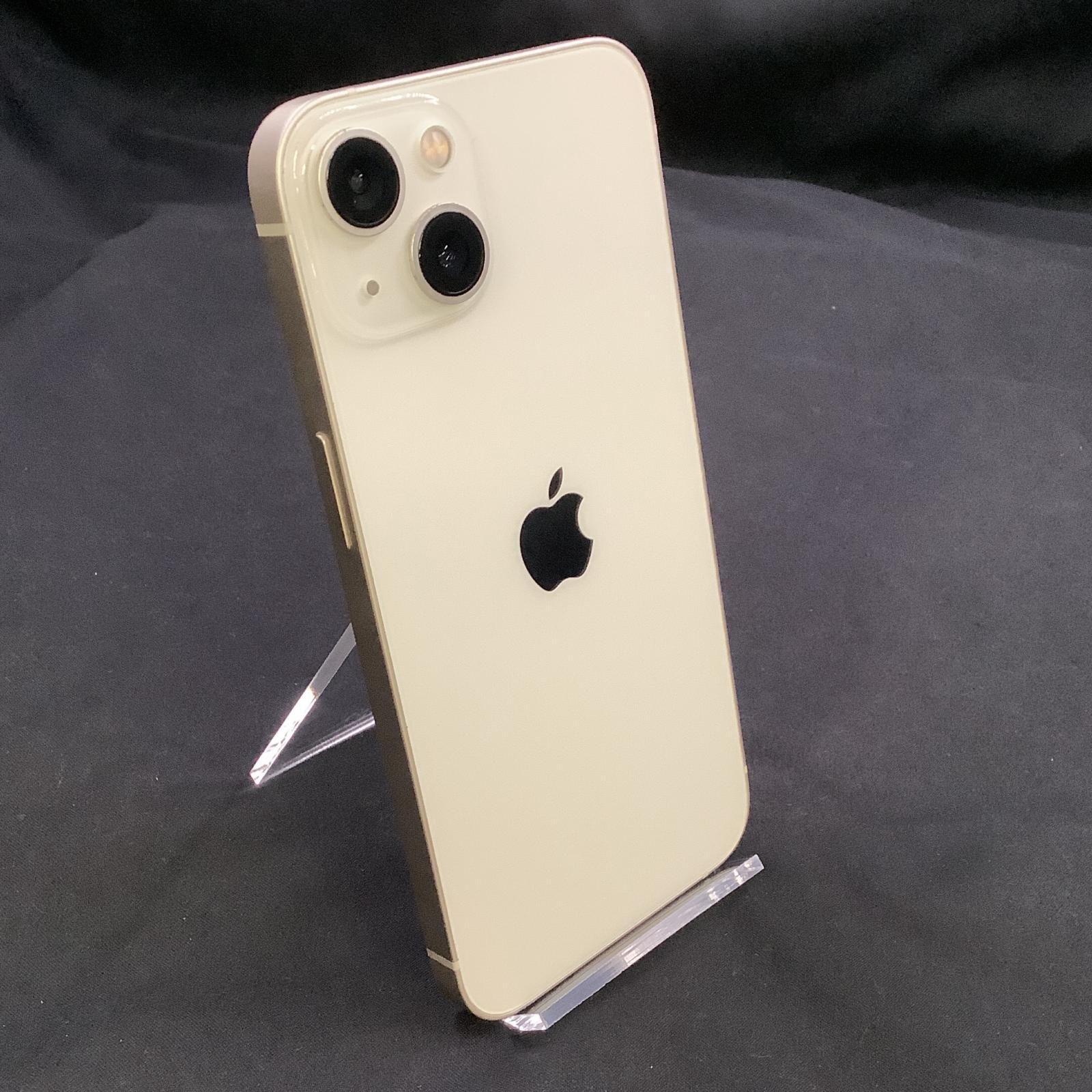 【全額返金保証】【最速発送】Apple iPhone 13 128GB スターライト Softbank SIMフリー 動作確認済 86%