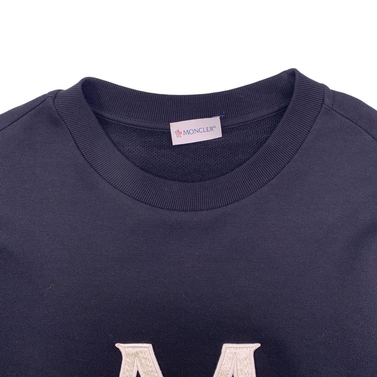 新品未使用タグ付き☆MONCLER レタリングロゴ スウェット S ブラック ☆未使用タグ付き・本物保証☆MONCLER レタリングロゴ