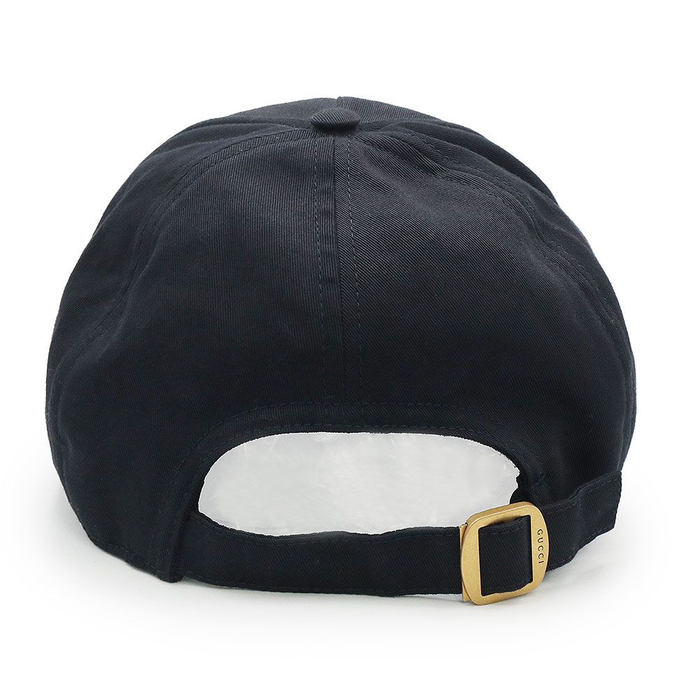 グッチ エンブロイダリー ロゴ ベースボール キャップ 帽子 L