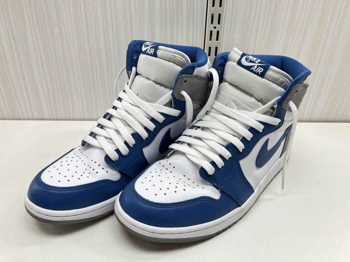 替紐1本 NIKE ナイキ エアジョーダン 1 レトロ HIGH OG DZ 5485-410 28.0 cm ブルー×ホワイト×グレー