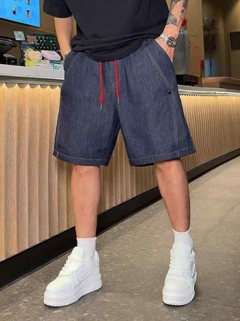 メンズ ファッション 服 男性用 オシャレ シンプル 大人 かっこいい ストリート  薄手 メッシュ 通気性 無地 デニム パンツ ズボン 履物 ハイエンド ゆったり 快適 