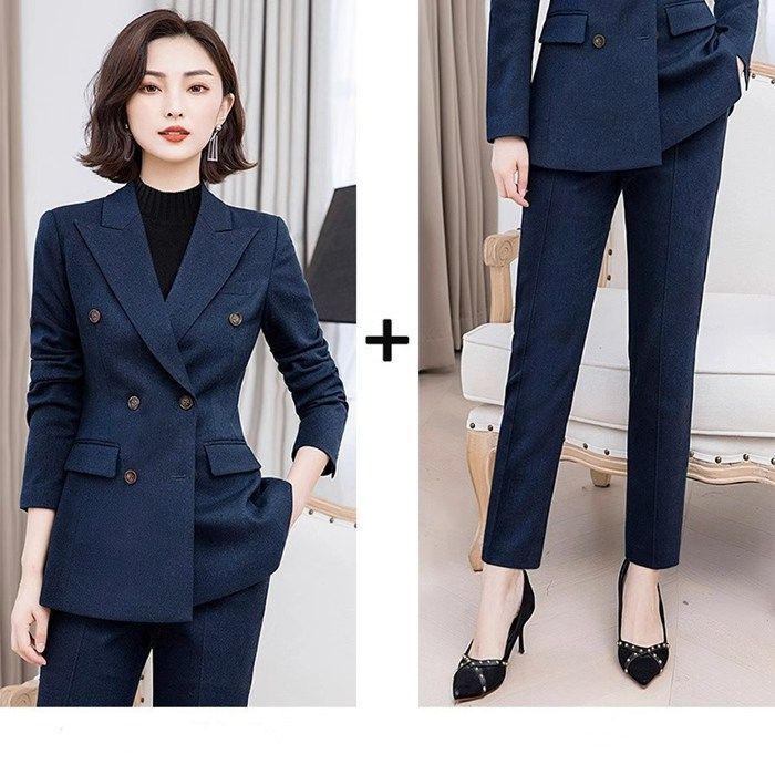 美品/日本製☆ LANVIN/ランバン☆カシミヤウール/秋冬パンツスーツ  