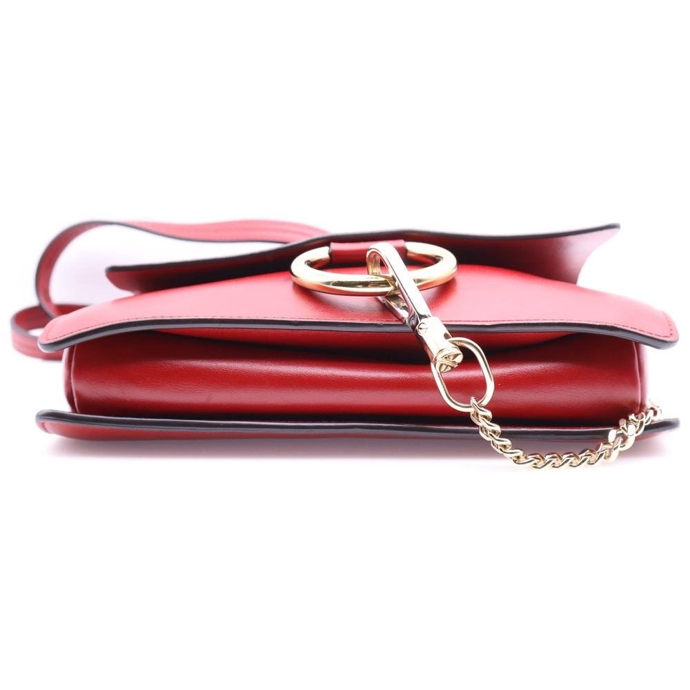Chloe レザー レッドバッグ Chloe クロエ ナイル 2WAY ショルダーバッグ ハンドバッグ