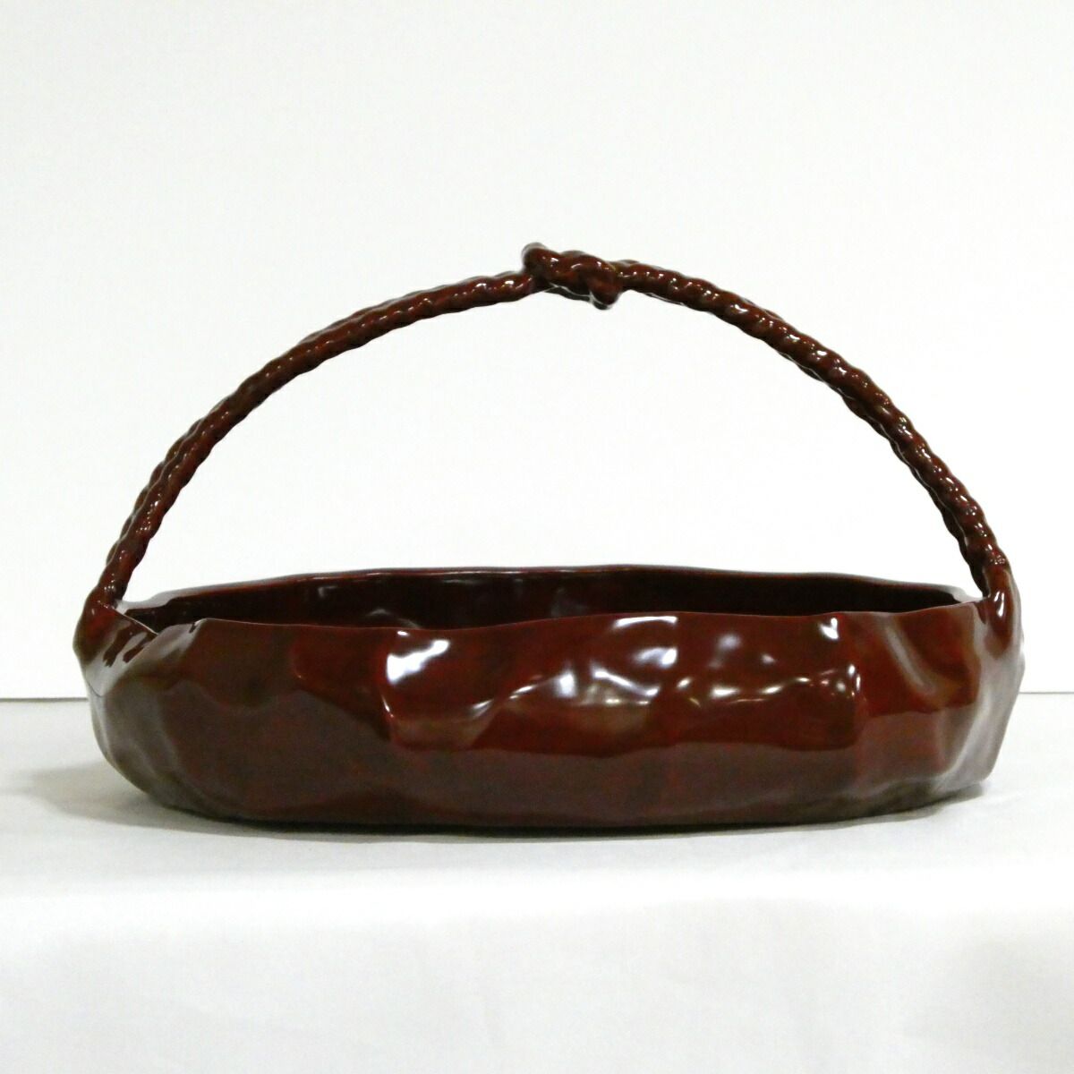 茶道具 木製黒真塗 螺鈿細工 青貝 八卦盆 【公式通販】