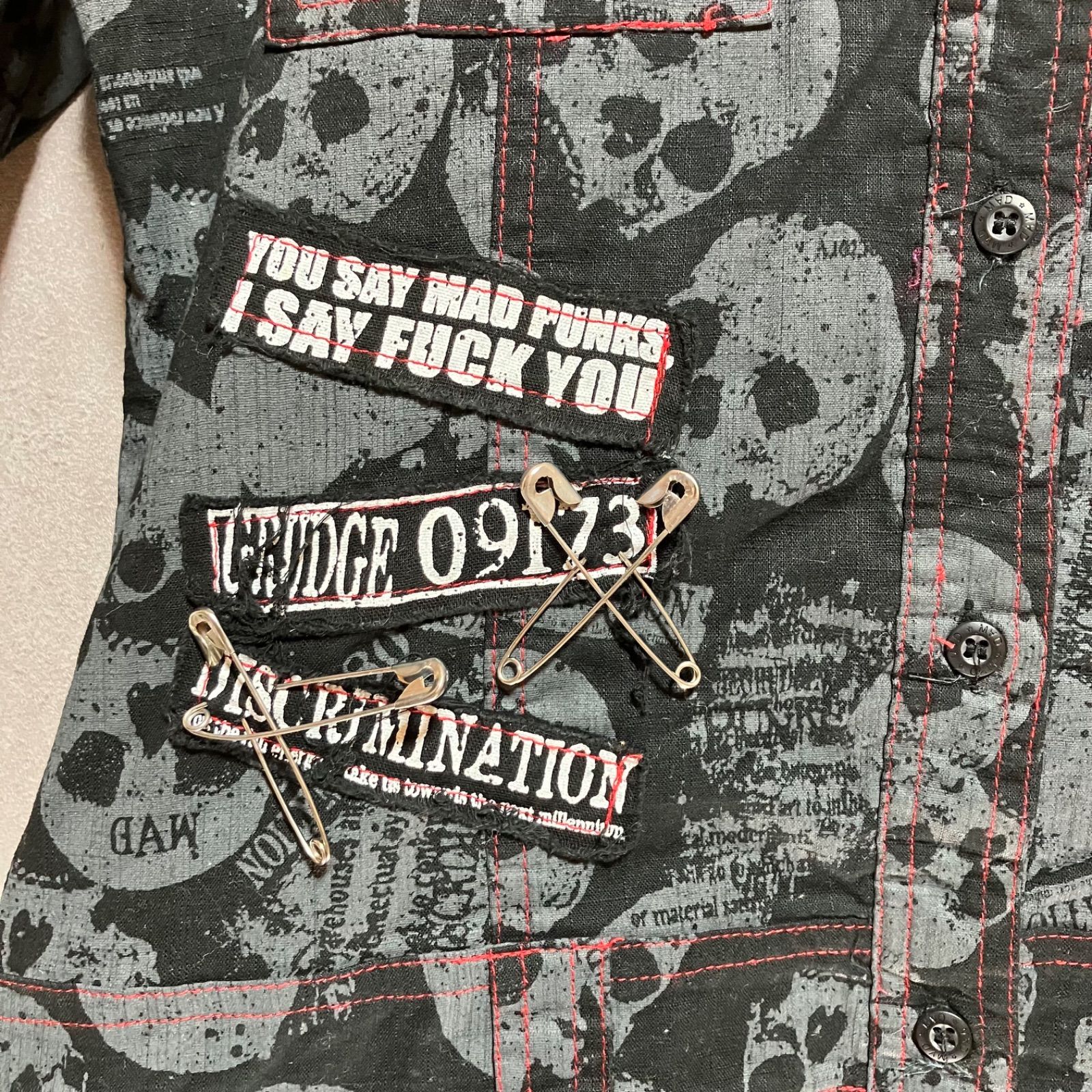 MADPUNKS マッドパンク MAD GIRL マッドガール スカル シャツ 