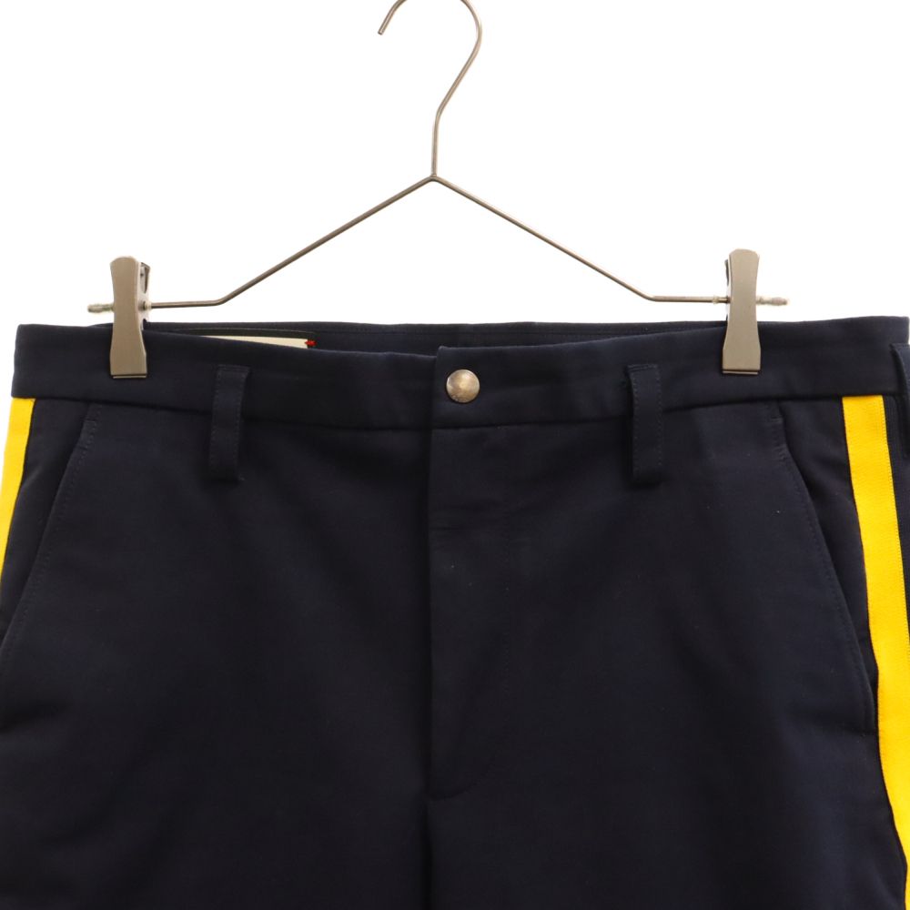 GUCCI (グッチ) Bi-stretch trousers サイドライン 裾ジップデザイン